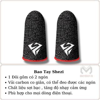 Bao tay chơi game FF siêu nhạy SIDOTECH Memo GT1 sợi carbon cảm ứng mượt cho game PUBG ROS Tốc Chiến Liên Quân mobile