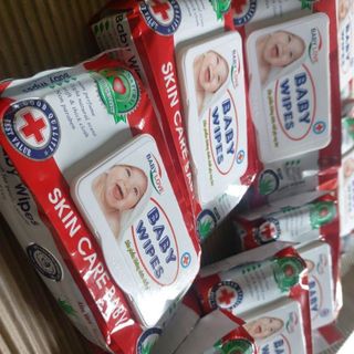 Khăn ướt Baby Wipes mát lạnh gói lớn 80g có nắp đậy tiện lợi