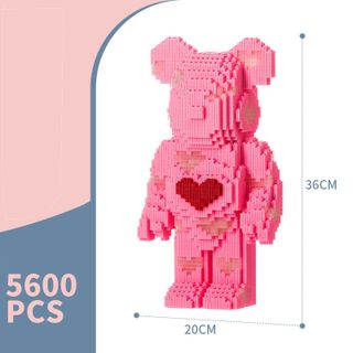Lego Bearbrick Có Đèn Búa 3d Size Cỡ Lớn Mô Hình Lắp Ráp Ghép Bear Brick Chú Gấu Đồ Chơi Chất Liệu Nhựa ABS Chính Hãng