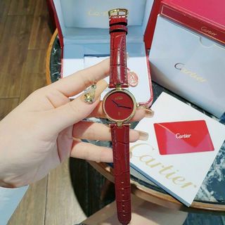 ĐỒNG HỒ CARTIE NỮ DA ĐỎ CAO CẤP