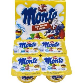 Lốc 4 hộp váng sữa Monte vani 55g