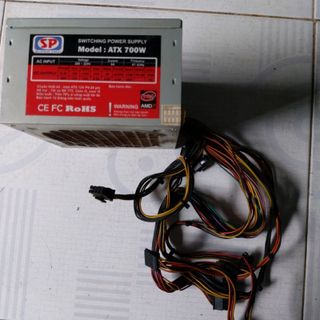 Nguồn máy tính ATX 700W có đầu nguồn 4 pin - hàng tháo máy ok cũ hoạt động bình thường