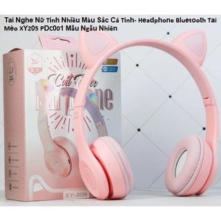 Tai Nghe Nữ Tính Ko Dây Nhiều Màu Sắc Cá Tính - Headphone Bluetooth Tai Mèo XY205 PDC001 Mẫu Ngẫu Nhiên