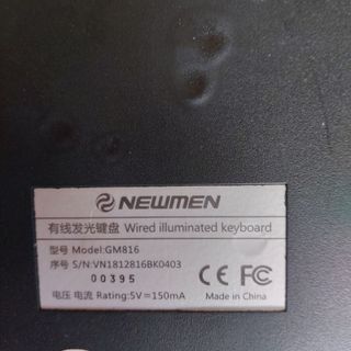 Bàn phím gaming cao cấp Newmen GM816 chính hãng cũ Led 7 màu - Keyboard có dây cổng usb