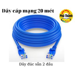 Dây cáp mạng đúc sẵn 2 đầu dài 10m 20m 3m 1,5m 30m 50m 5m - Kho hàng sỉ Phú Thành