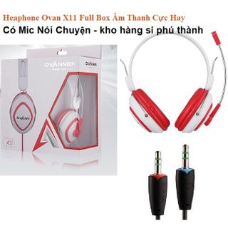 [Mã ELHACE giảm 4% đơn 300K] Heaphone Ovan X11 Full Box Xịn Âm Thanh Cực Hay Có Mic Nói - Màu Ngẫu Nhiên