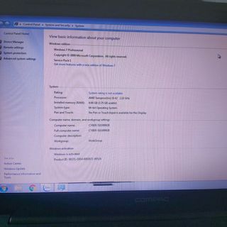 [Mã 255ELSALE giảm 7% đơn 300K] Laptop HP compaq ram 4GB màn hình có mực đen phía dưới vẫn dùng bình thường