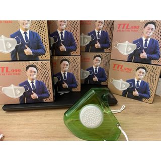 Khẩu trang TTL999 hàng cao cấp sản xuất tại Việt Nam, đặc biệt tặng kèm 20 miếng lọc 1 cặp dây rút 1 bộ van thay thế