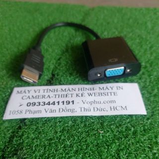 [Mã ELHACE giảm 4% đơn 300K] Cáp chuyển HDMI sang VGA hiển thị màn hình dài 25cm