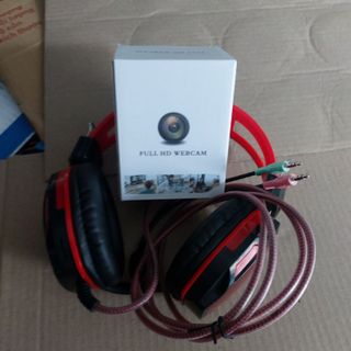[Mã ELHACE giảm 4% đơn 300K] Combo phụ kiện học online - Webcam + Tai nghe tích hợp mic học tập zoom, học tại nhà
