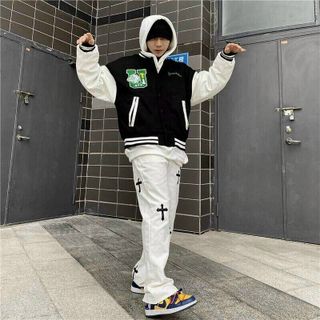 Áo khoác bomber nỉ nút form đẹp