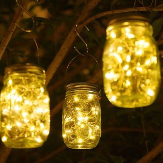 Lọ Đèn Led Năng Lượng Mặt Trời Xinh Xắn Nhiều màu Sắc - Đèn Trang Trí Sân Vườn Nhà Phòng Cửa Hàng