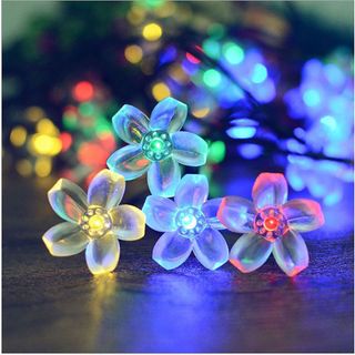Dây Đèn Led Trang Trí Tết Đẹp Hình Hoa Mai Đèn Chớp Nhiều Màu Dây Dài 4m