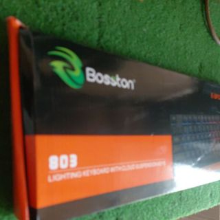 Bàn phím giả cơ led bảy màu đẹp chính hãng bosston 803 hình tự chụp