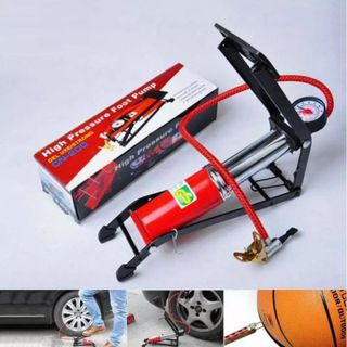 Dụng Cụ Bơm Xe Ô Tô, Xe Máy, Xe Đạp - Bơm Xe 1 Ống Cn 200 Full Box Auto Car Nhỏ Gọn Tiện Ích