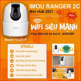 Camera Giám Sát Từ Xa Rõ Nétcamera Imou Ranger 2c 2mp - Mã Ta22cp Có Mic Đàm Thoại 2 Chiều Wifi Siêu Mạnh Chính Hãng