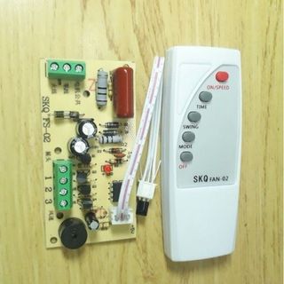 Bộ mạch và điều khiển từ xa dành cho quạt bàn quạt treo tường quạt cây biến quạt thường thành quạt điều khiển từ xa.