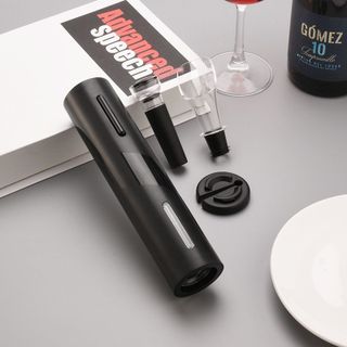 Dụng Cụ Khui Điện Rượu Vang, Bộ Mở Sâm Panh Tự Động GDS 4 In 1, Kèm Phụ Kiện, Quà Tặng Cao Cấp