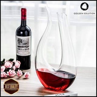 Bình Đựng Rượu, Bình Thở Rượu Vang, Decanter Thiên Nga Thủy Tinh Trắng GDS 1200ml Quà Tặng Sinh Nhật Cao Cấp