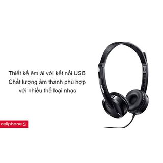 Headphone Rapoo H120 Chính Hãng Tích Hợp Mic Nói Âm Thanh Cực Hay - Tai Nghe Có Dây Chụp Tai Rapoo H120