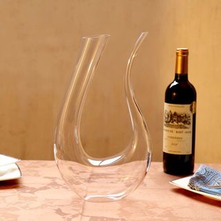 Bình Đựng Rượu, Bình Thở Rượu Vang, Decanter Thiên Nga Thủy Tinh Trắng GDS 1200ml Quà Tặng Sinh Nhật Cao Cấp