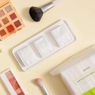 Bông tẩy trang Miniso Nhật Bản 180 miếng-Bông tẩy trang cao cấp cotton pad Miniso