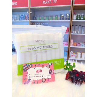 Bông tẩy trang Miniso Nhật Bản 180 miếng-Bông tẩy trang cao cấp cotton pad Miniso giá sỉ