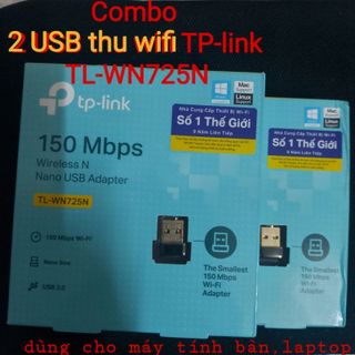 [Mã 255ELSALE giảm 7% đơn 300K] Combo 2 USB Thu Wifi TPlink Số 1 Thế Giới