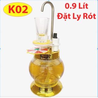 [VOUCHER 10K] [SIÊU HOT !!] MÁY RÓT RƯỢU K02 Bình thủy tinh Đặt Ly Tự Rót 0.9L - KAIDO