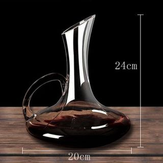 Bình Đựng Rượu, Bình Thở Rượu Vang, Decanter Thủy Tinh GDS Có Tay Cầm 1500ml Quà Tặng Cao Cấp