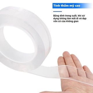 BĂNG DÍNH 2 MẶT 3M TRONG SUỐT MẪU MỚI DÙNG DÁN BIỂN HIỆU QUẢNG CÁO, ĐỊA CHỈ NHÀ,...