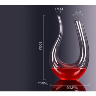 Bình Đựng Rượu, Bình Thở Rượu Vang, Decanter Thiên Nga Thủy Tinh GDS 1200ml Quà Tặng Cao Cấp