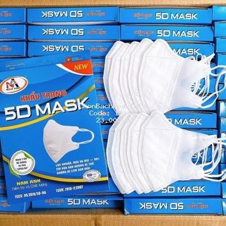 Hộp 10 cái khẩu trang 5d mask kháng khuẩn