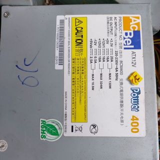 Nguồn máy tính chính hãng AcBel 400W 350W tháo máy zin hoạt động tốt
