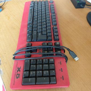 Bàn phím CoolerPlus CPK-X5 cũ chính hãng ok màu đen đỏ dùng chơi game bàn phím có dây giá sỉ