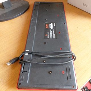 Bàn phím CoolerPlus CPK-X5 cũ chính hãng ok màu đen đỏ dùng chơi game bàn phím có dây