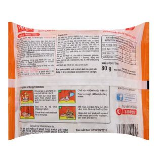 Bún riêu cua Vifon gói 80gr có gói riêu cua thật (Thùng 30 gói)