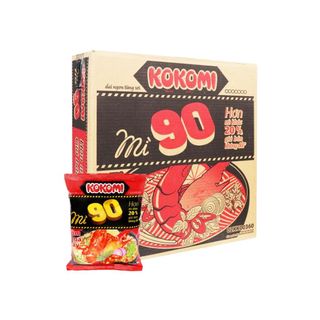 Thùng 30 gói mì Kokomi 90 tôm chua cay 90g giá sỉ