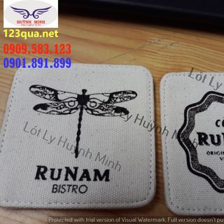 Lót ly in logo giá rẻ