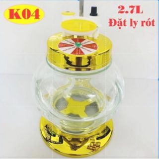 [SIÊU HOT !!] MÁY RÓT RƯỢU K04 Bình thủy tinh Đặt Ly Tự Rót 2.7L - Kaido