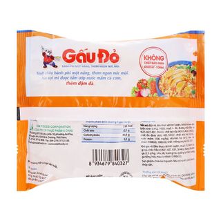 Thùng 30 gói mì gà sợi phở Gấu Đỏ 63g
