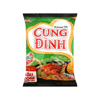 Thùng 30 gói mì khoai tây Cung Đình lẩu tôm chua cay 80g