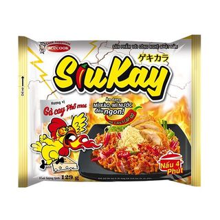 Mì SiuKay Bò và Hải Sản, Gà Cay Phô Mai Cấp Độ 7 (thùng 24 gói)