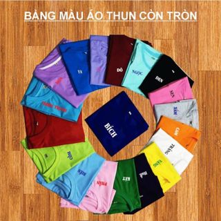 ÁO THUN TRƠN ĐỦ MÀU NHƯ HÌNH (đủ size 6-100kg) giá sỉ