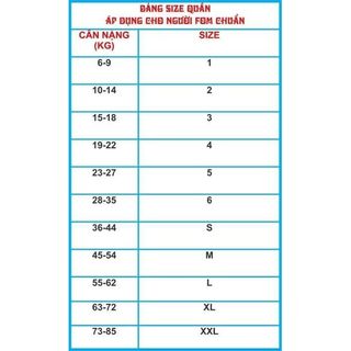 QUẦN ĐI BIỂN CÂY DỪA (đủ size từ 5-85 kg)