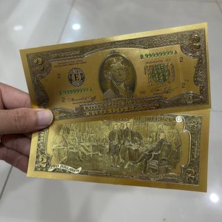 Usd Đô Plastic mạ vàng 3D