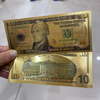 Usd Đô Plastic mạ vàng 3D