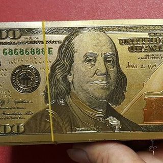 Usd Đô Plastic mạ vàng 3D