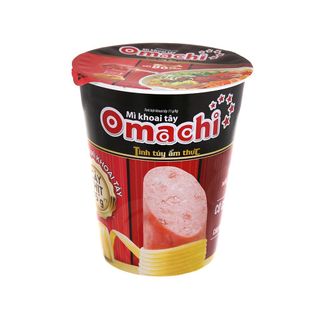 Mì ly khoai tây Omachi 113g (có cây thịt thật) thùng 24 ly)