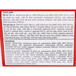 Mì xào Táo Quân vị thịt bằm xốt cà khay 85g (thùng 18 khay)